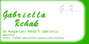 gabriella rehak business card